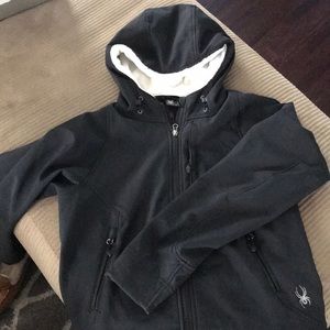 Black warm light weight winter jacket